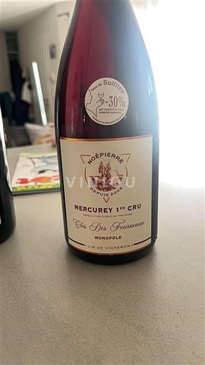 Вина Rouge sec Clos Des Fourneaux Monopole Noëpierre 2024 Francuska Burgundija Меркуреј AOC Premier Cru