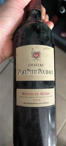 Bordo Moulis-en-Médoc Château Ruat Petit Poujeaux 2008