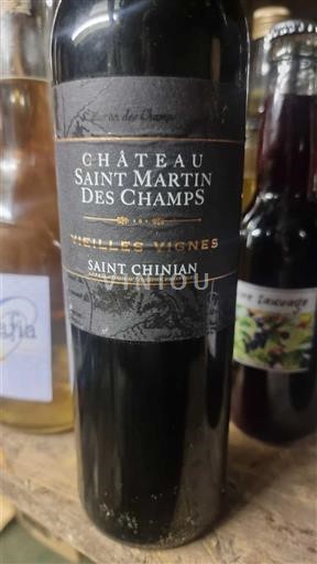 Вина Rouge sec Vieilles Vignes Château Saint Martin des Champs 2020 Francuska Лангедок Сен-Шињан AOC