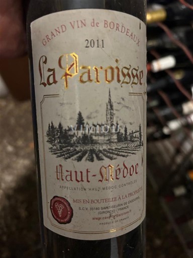 Bordeaux Haut-Médoc La Paroisse 2011