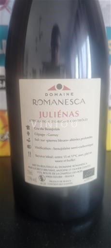 Beaujolais Juliénas Domaine Romanesca Jo Viti