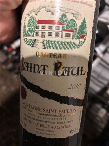 Bordoja Montagne-saint-émilion Château Saint Paul 2010