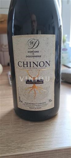 Loiredalen Chinon Domaine Dozonnerie Vieilles Vignes 2019