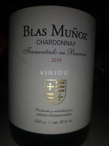 Viner Blanc sec Fermentado en Barrica Blas Muñoz 2019 Spania Castilla-La Mancha La Mancha DO