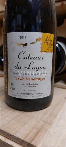 Dolina Loare Кото де Лејон Marc Besnard Tri de Vendanges 2018