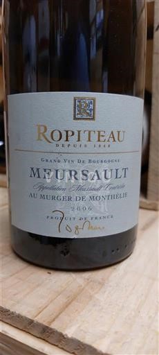 Verërat Blanc sec Au Murger de Monthelie Ropiteau 2006 Francë Burgundi Meursault AOC