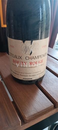 Verërat Rouge sec Maurice Vesselle 1985 Francë Shampanjë Coteaux Champenois AOC