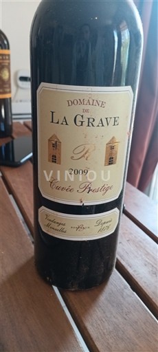 Bordoja Bordeaux Supérieur Domaine La Grave Prestige 2009