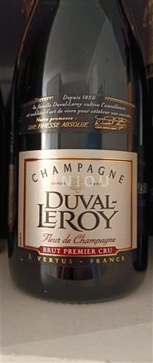 Mousserende vine Blanc brut Fleur de Champagne Brut Premier Cru Duval-Leroy Non millésimé Frankrig Champagne AOC Premier Cru