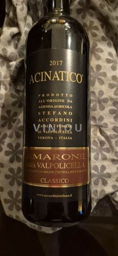 Vina Rouge sec Acinatico Stefano Accordini 2017 Italija Benecija Amarone della Valpolicella DOCG