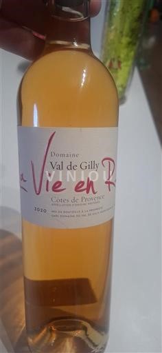 Viner Rosé sec La Vie en Rosé Domaine Val de Gilly 2020 Frankrike Provence Côtes-de-Provence AOC