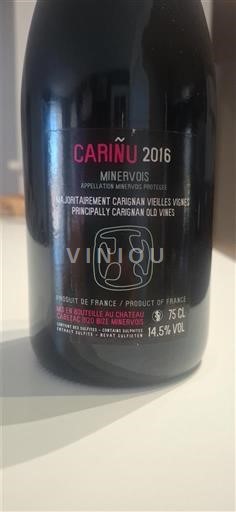 Languedok Minervois Château Villerambert Carinù 2016