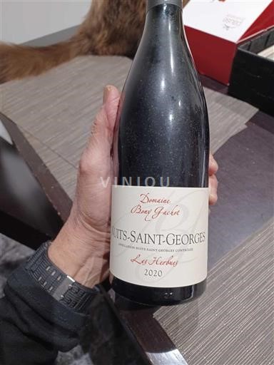 Viner Rouge sec Les Herbues Domaine Berthaut-Gerbet 2020 Frankrike Burgund Nuits-Saint-Georges AOC