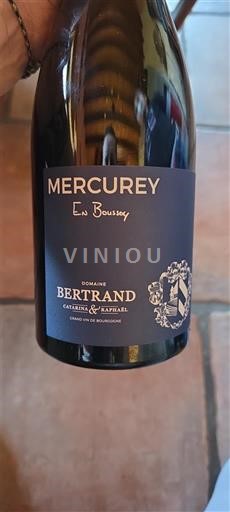 Burgundija Меркуреј Domaine Bertrand En Boussey 2023