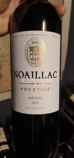 Вина Rouge sec Prestige Château Noaillac 2023 Francuska Bordo Медок AOC