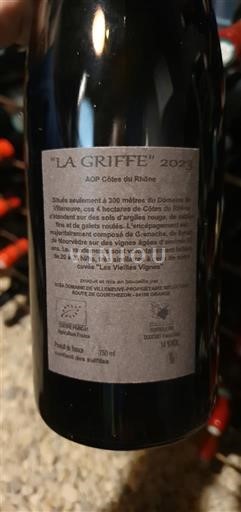 Рона долина Кот дю Рон Domaine Villeneuve La Griffe 2023