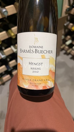 Alsace Riesling Grand Cru Domaine Barmès-Buecher Hengst 2012