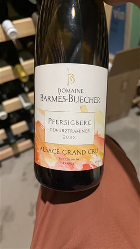 Alsace Gewurztraminer Grand Cru Domaine Barmès-Buecher Pfersigberg Gewurztraminer 2022