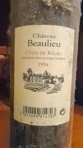 Bordeaux Côtes-de-bourg Château Beaulieu 1994
