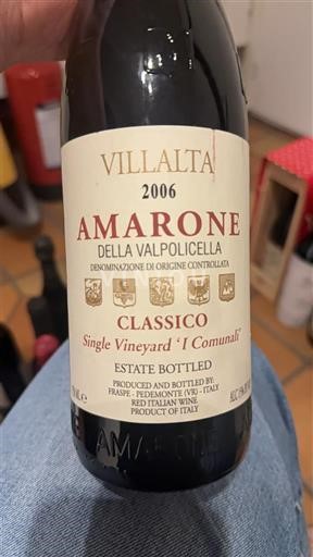 Vini Rouge sec Single Vineyard 'I Communi' Villalta 2006 Italia Veneto Amarone della Valpolicella DOCG