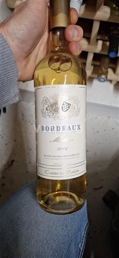 Vinos Blanc moelleux Comte de Dafois 2018 Francia Burdeos No especificado AOC