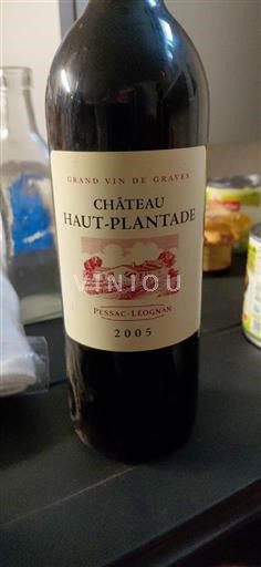Bordeaux Pessac-Léognan Château Haut-Plantade 2005