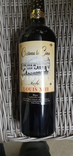 Bordoja Blaye Château Le Cône Royal Louis XIII 2012