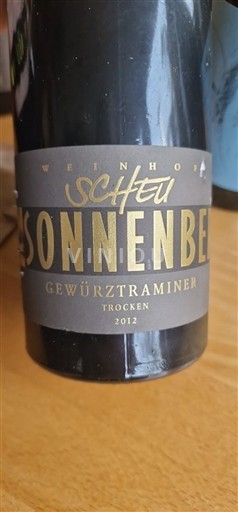 Pfalzi Weinhof Scheu Sonnenberg 2012