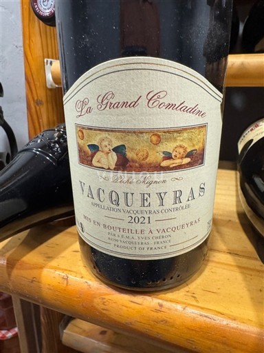 Verërat Rouge sec Petit Agnona La Grand Comtadine 2021 Francë Lugina e Ronës Vacqueyras AOC