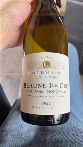 Borgoña Beaune Premier Cru Domaine Germain En l'Orme - Monopole 2022