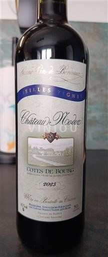 Bordeaux Côtes-de-bourg Château Nodot Vieilles Vignes 2023