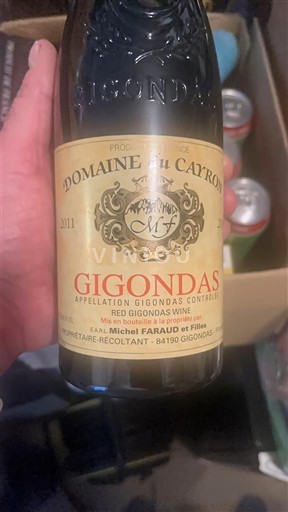 Rhônedalen Gigondas Domaine Cayron 2011
