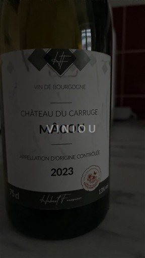 Burgundi Mâcon dhe Mâcon-Village Château Carruge 2023