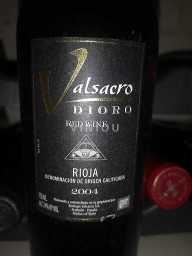 La Rioja Rioja Valsacro Dioro 2004