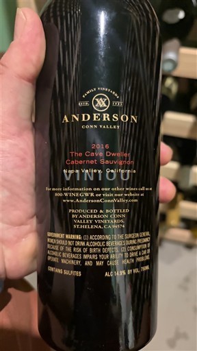 AVA kaliforniane Napa Valley Anderson Conn Valley The Cave Dweller 2016