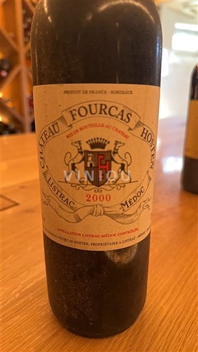 Vinuri Rouge sec Château Fourcas Hostein 2000 Franța Bordeaux Listrac-Médoc AOC