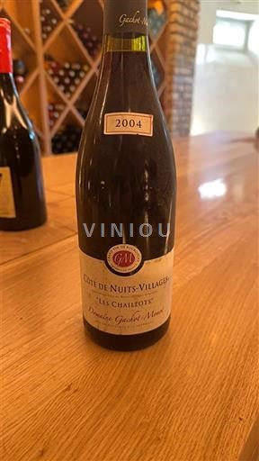 Burgundi Côte de nuits fshatra Domaine Gaduel Monet Les Chaillots 2004