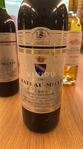 Vinos Rouge sec Château Millet 1996 Francia Burdeos Graves AOC