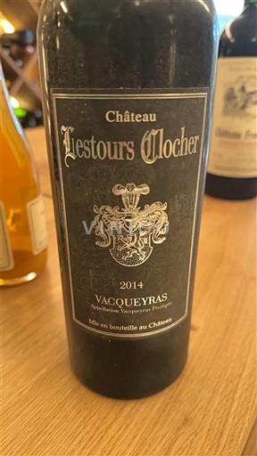 Lugina e Ronës Vacqueyras Château Lestours Clocher 2014