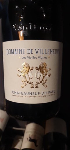 Lugina e Ronës Châteauneuf-du-Pape Domaine Villeneuve Les Vieilles Vignes 2014