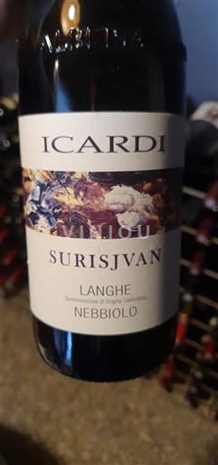 Вина Rouge sec Surisjvan Icardi 2023 Italija Pijemont Ланге DOC