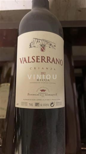 La Rioja Rioja Valserrano Crianza 2012