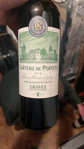 Vinos Rouge sec Ambassadeur de Graves Château Portets 2019 Francia Burdeos Graves AOC