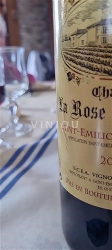 Bordeaux Saint-Émilion Château La Rose 2005