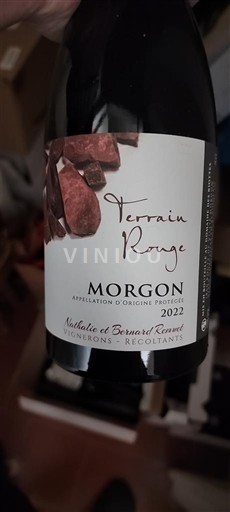 Beaujolais Morgon Nathalie et Bernard Lemarié Terrain Rouge 2022