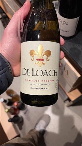 AVA kaliforniane E paspecifikuar De Loach Heritage Reserve 2020