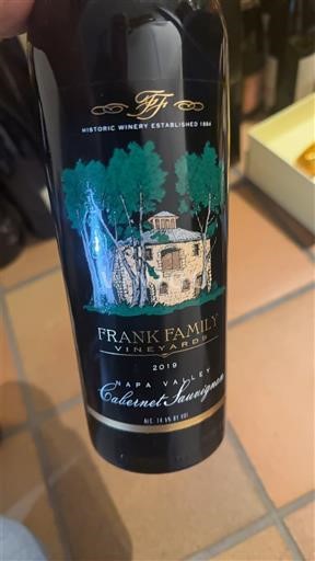 AVA kaliforniane Napa Valley Frank Family Vineyards 2019