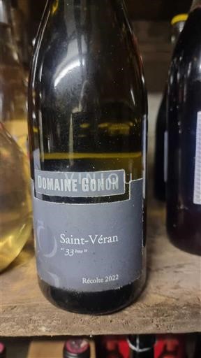 Burgundi Saint-Véran Domaine Gonon 33 Pièces 2022