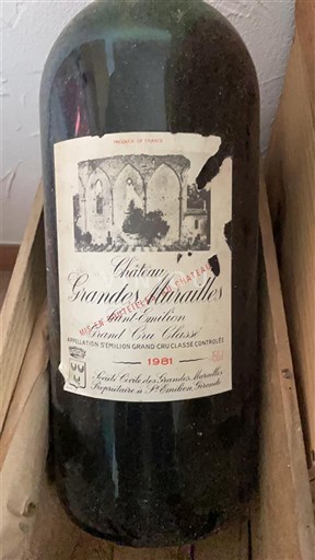 Bordo Сент-Емилион Гранд Кру Château Grandes Murailles 1981
