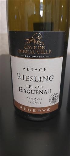 Алзас Аласас Cave de Ribeauvillé Réserve Lieu-dit Haguenau 2021
